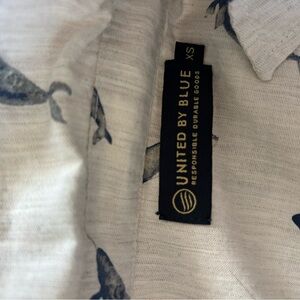 United By Blue Cream and Blue Whale Shirt